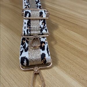 Leopard Print Strap with Gold Accents